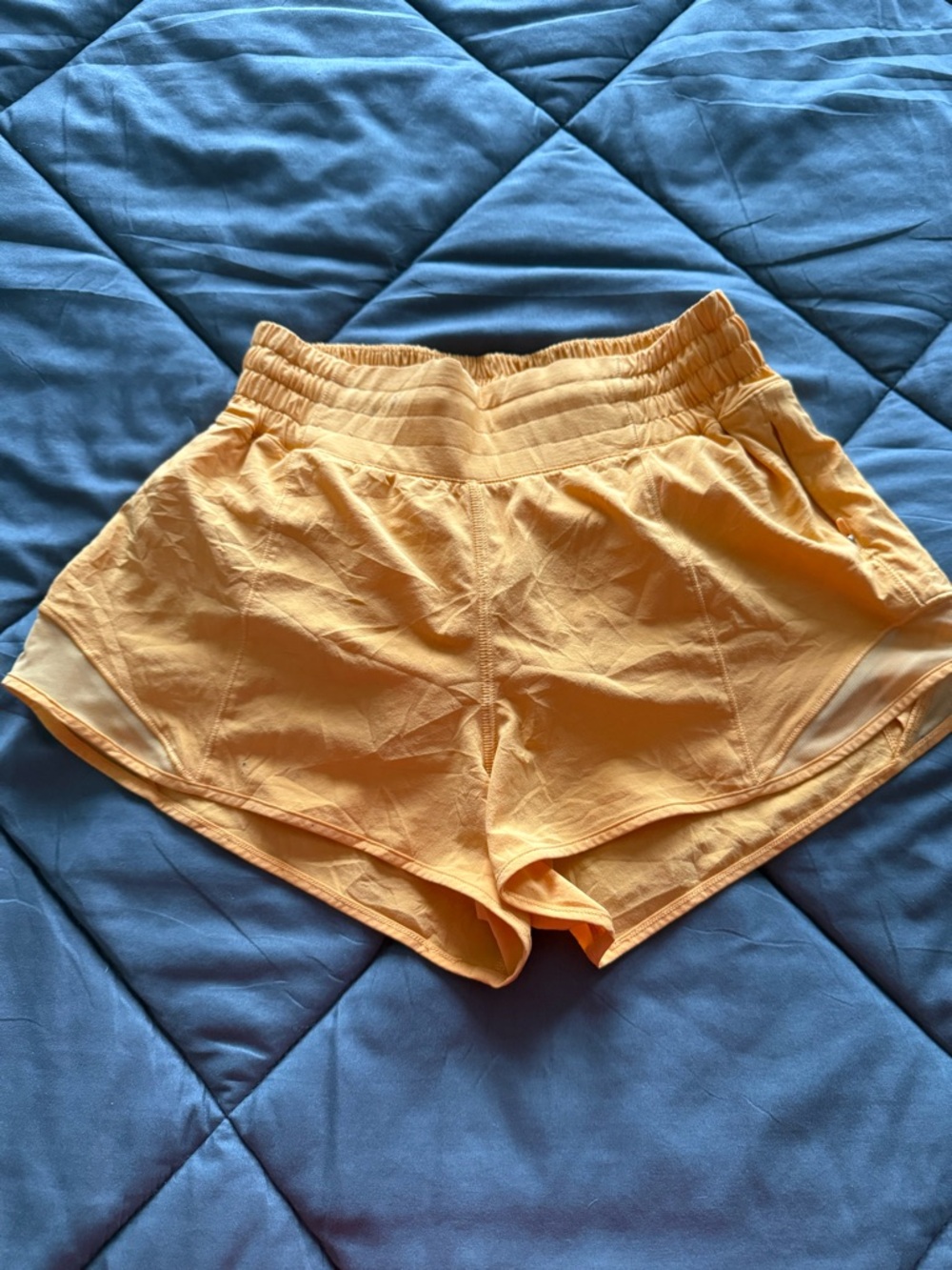 lululemon athletica Yellow Women's Athletic Running Shorts